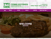 Tablet Screenshot of cobblestonespubmarch.co.uk